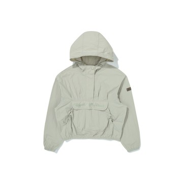 BBC EARTH 女 W SHIRRING ANORAK 半開襟上衣 淺橄綠 BE51AW51W940