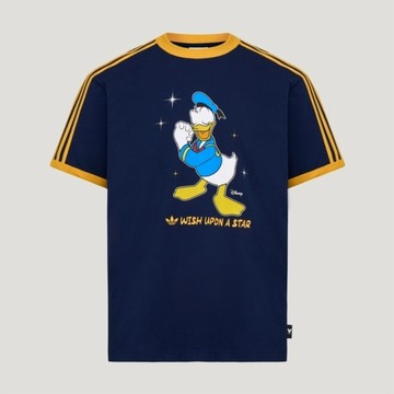 adidas Adidas 愛迪達 Donald Wish Tee KT7776 男女 T恤 休閒短袖 黑 亞版 唐老鴨 純棉