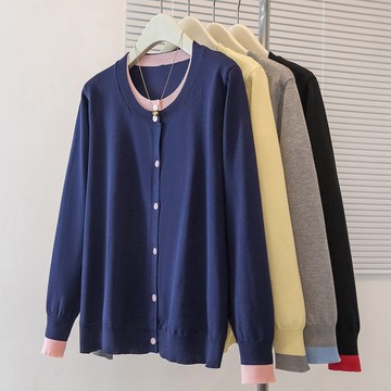 ＊ORead＊韓版假兩件針織毛衣上衣(3色XL~4XL)