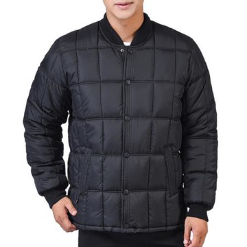 秋冬季中老年男士棉衣羽絨棉服爸爸冬裝加厚外套加肥內膽老人棉襖