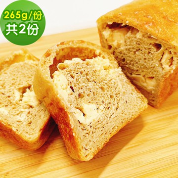 低糖好纖手工乳酪吐司265gx2條(271控糖配方 吐司 營養師)(7個工作天出貨)