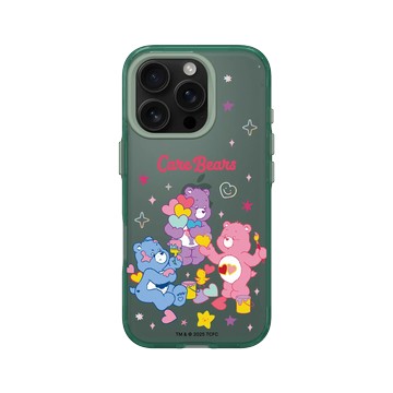 iPhone 16 Pro Clear 憂墨綠 - Care Bears - 繪圖趣