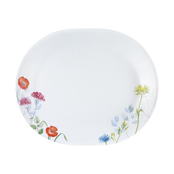 【美國康寧 CORELLE】花漾彩繪12吋腰子盤