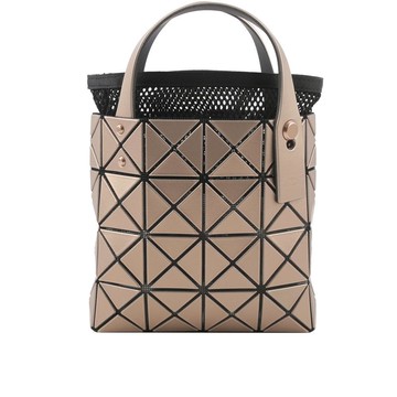 ISSEY MIYAKE BAO BAO LUCENT BOXY 4X4 迷你金屬色手提包(橘色)