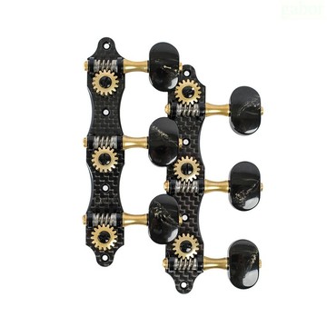 Gotoh KG01-CA-BB-XG 1:16 碳纖維 消光金 古典吉他弦鈕【黃石樂器】