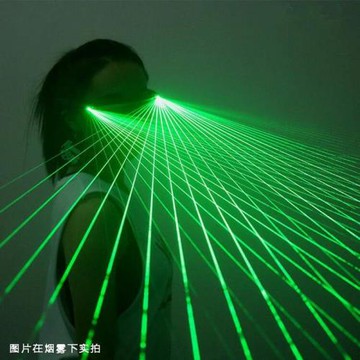酒吧led發光眼鏡蹦迪墨鏡賽博朋克科技激光眼鏡鐳射手套表演服
