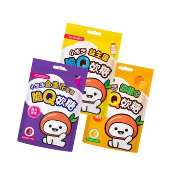 【預購中/官方正貨】悠活原力 小悠活 脆Q軟糖(金盞花/益生菌/柳橙C)