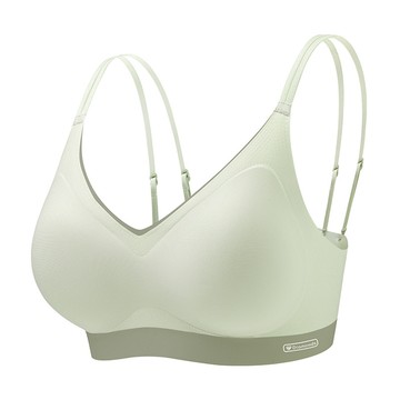 【Amhome】百搭漂亮固定杯無痕內衣胸罩小吊帶交叉美背冰絲超無痕# 122817(現貨+預購)