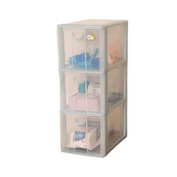 DOLEDO 3層小物收納架 AD523  藍色  1個