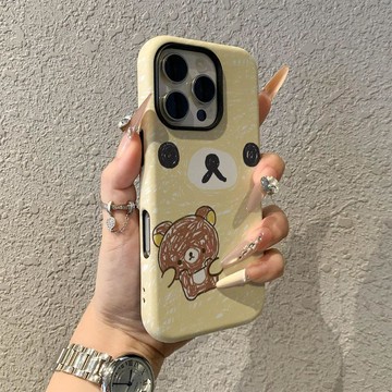 輕鬆熊適用蘋果17promax手機殼iPhone16pro卡通15pro女13可愛14新