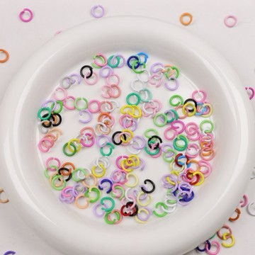 懶貓手作✨ 【100裝】10mm彩色烤漆開口圈diy飾品配件連接閉口圈扣金屬鏈條 DIY配件 手作材料