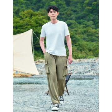 《代購商品》ONE BOY 側邊口袋 闊腿 束腳 二種穿法 降落傘 工裝 冰鋒褲 男款