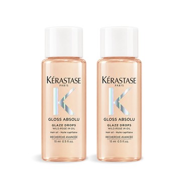 KERASTASE 卡詩 釉光香頌玫瑰護髮精油(15ml)X2-國際航空版