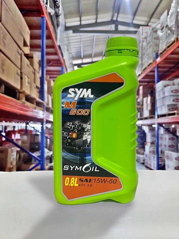 【4%點數】『油工廠』三陽 SYM M600 SN 15W50 陶瓷汽缸機油 0.8L【樂天APP下單限定】