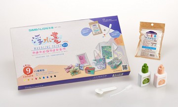 雄獅 MP-100 浮水畫顏料組 (9+1色組)