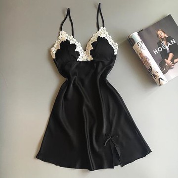 天天特價帶胸墊睡衣真絲吊帶睡裙女夏季絲綢性感睡衣女誘惑家居服