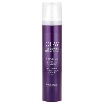 Olay, 逆齡，抗皺，2 合 1 日霜+精華素，1.7 液量盎司（50 毫升）