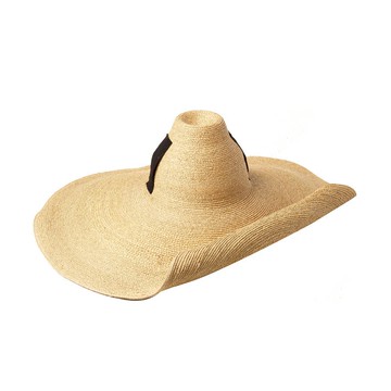 草帽遮陽帽-高頂錐形大簷繫帶女帽子2色73zr47【獨家進口】【米蘭精品】