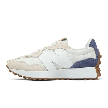 New Balance NB 休閒鞋 327 女鞋 白 藍 拼接 膠底 復古 麂皮 NB 運動鞋