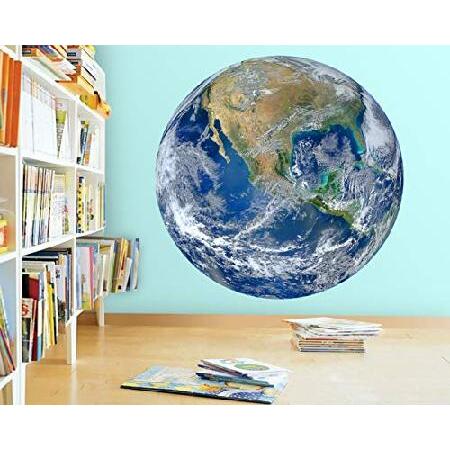 VWAQ 3D Globe Wall Decal Earth Vinyl Sticker, Planet Earth Wall Art PAS26 (14