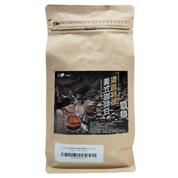 COFeeL 凱飛 鮮烘豆濃香特調義式咖啡豆 450g  未研磨  1包