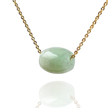 【萬事亨通】果綠翡翠路路通項鍊 | 天然緬甸玉翡翠A貨 | 送禮