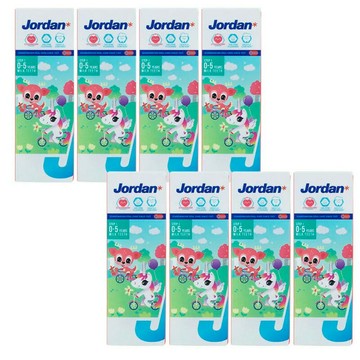 [COSCO代購6] D156502 Jordan 0-5歲兒童牙膏 含氟500ppm 草莓口味 75公克 X 8入