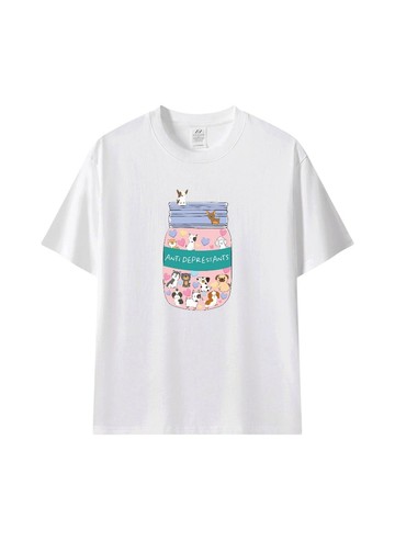 一整罐的快樂| 狗狗插畫T恤