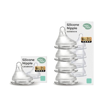 【蝦皮直營】nac nac 妍心35%乳感防脹氣寬口奶嘴