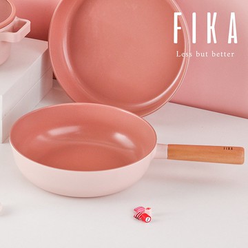 韓國製 FIKA 粉紅色 26cm單柄炒鑊 (IH)