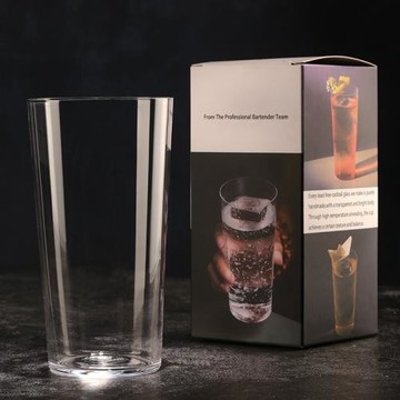 日式無鉛水晶薄款柯林杯長飲杯威士忌水割杯復古雞尾酒杯