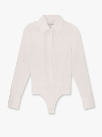 Angora 1234 stretch cotton body shirt with logo embroidery - MAX MARA - gender_Woman