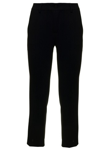 Alberto Biani Womans Black Flare Cady Pants