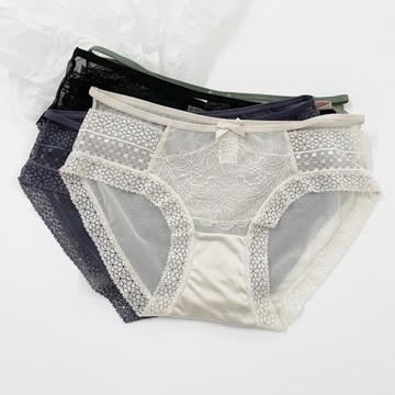 【7SINs】精致輕熟 定位蕾絲 前側段分離腰帶設計 低腰性感內褲女