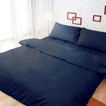 Margaery 100%防水透氣抗菌保潔墊  被套 + 床墊套組  單人  深藍色