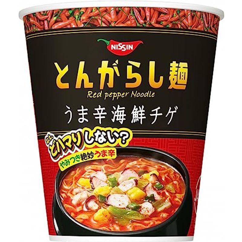 日清食品 日清のとんがらし麺 うま辛海鮮チゲ 63g×12個