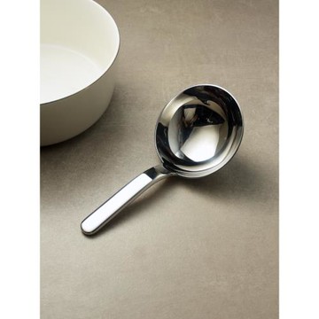 加深加厚304圓頭短柄大勺子 湯勺喝湯分餐調羹盛湯殼