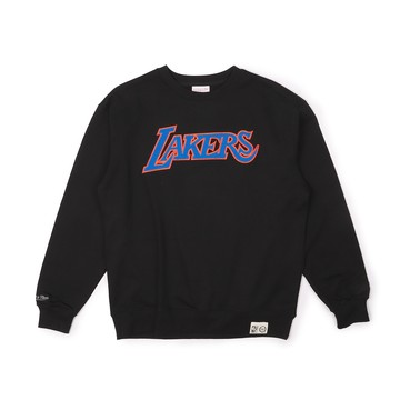 M&N TEAM LOGO CREW 大學TEE 長袖上衣 湖人隊