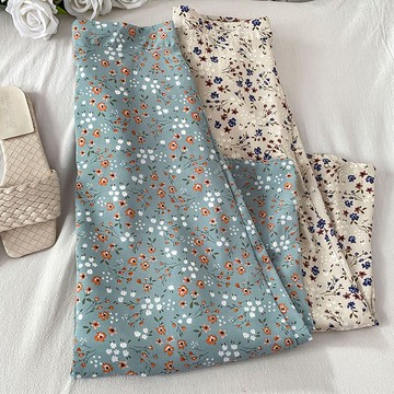 中長款半身裙女夏季新款設計感小眾碎花裙子小個子雪紡裙潮