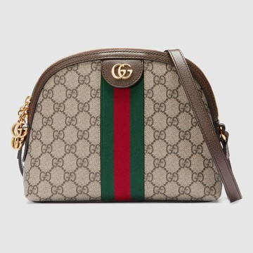 GUCCI 499621 雙G LogoPVC斜背包貝殼包 ~【 菲尼斯 國際精品 ★ 疊加現抵$1520 】