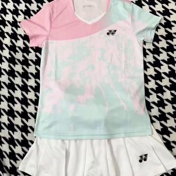 羽球服 短袖羽球衣 羽球服套裝 運動服套裝 羽球上衣 短褲 夏季爆款羽球服速乾透氣短袖男女運動套裝俱樂高顏值