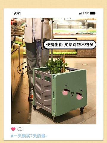 買菜小拉車取快遞推車購物可折疊輕便攜手拉車露營拉桿車拉貨擺攤