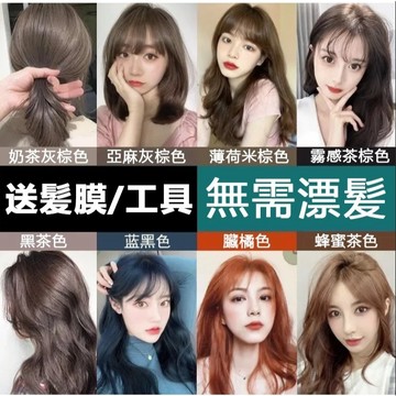 隔日到貨 現貨在台 2026染髮劑新色上架【2026微潮色霧感系/煙熏色系/棕色系】【無需漂髮】植物染髪劑