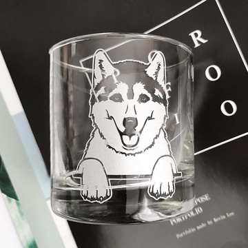 Me And My Pet|客製個性化寵物小狗威士忌杯—雕刻