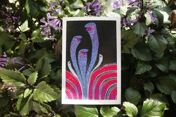 瓶子草居民 原創馬克筆手繪插畫 明信片 148×100mm 1張