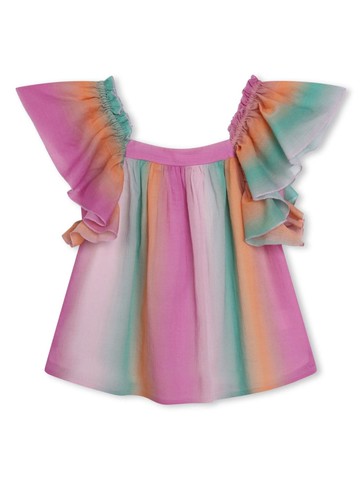 Chloé Kids - faded striped blouse - kids - Cotton/pure cotton - 12 - Pink