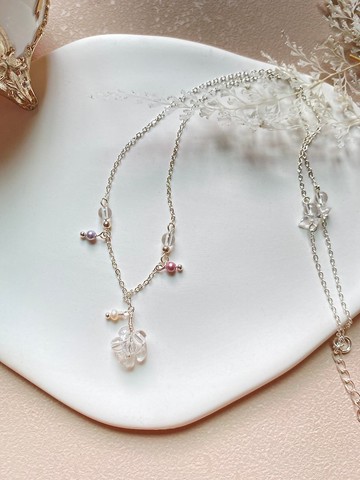 【Kimiko手作飾品】赫基蒙白水晶優雅氣質造型項鍊