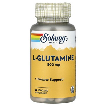 Solaray, L-穀氨醯胺，500 毫克，50 粒素食膠囊