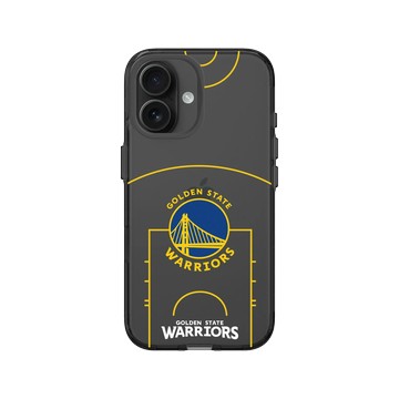 iPhone 16 Clear (相機按鈕) 酷墨灰 - NBA - 球場系列-金州勇士 Golden State Warriors - Court