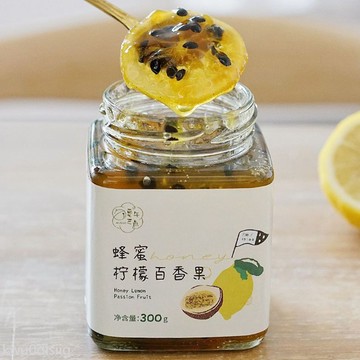 果醬 夏午三點 蜂蜜檸檬百香果醬水果茶醬沖飲類罐裝泡水喝的東西